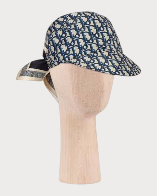 CHRISTIAN DIOR Oblique Silk Visor | 迪奥 丝绸遮阳帽 (蓝色老花)