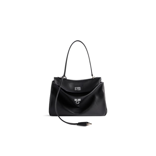 BALENCIAGA Women's Rodeo Small Handbag | Balenciaga Handbag (Black)