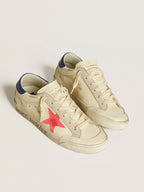 GOLDEN GOOSE Women’s Super - Star in nappa with suede star and metallic leather heel tab | 黃金鵝 女款 Super - Star 納帕皮革款,搭配麂皮星星與金屬皮革後跟標籤(白色) - LondonKelly 英國名牌代購