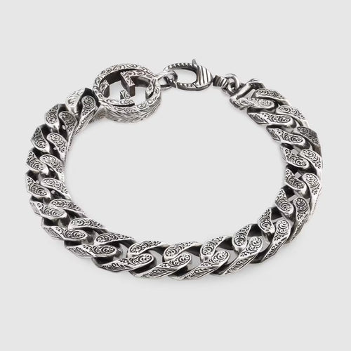 GUCCI Interlocking Thick Chain Bracelet | 古馳 手鏈 (銀色) - LondonKelly 英國名牌代購