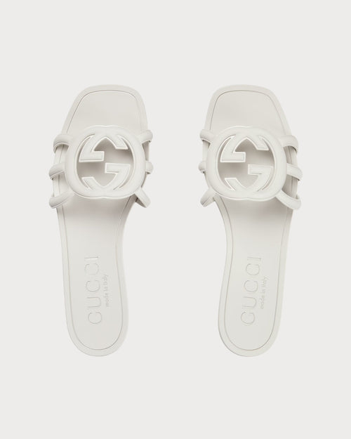 GUCCI Women's Interlocking G Slide Sandal | 古馳 橡膠拖鞋 (多色) - LondonKelly 英國名牌代購
