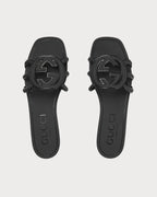 GUCCI Women's Interlocking G Slide Sandal | 古馳 橡膠拖鞋 (多色) - LondonKelly 英國名牌代購