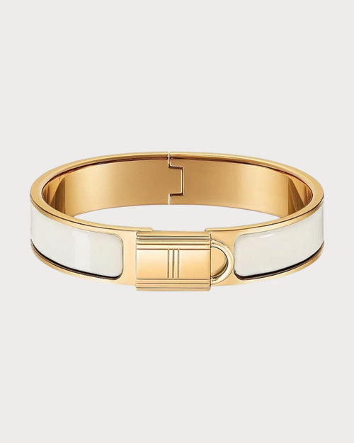 HERMES Clic Cadenas Bracelet | 爱马仕 手铸 (White)