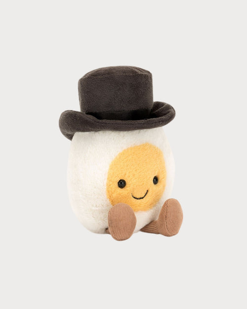 JELLYCAT Amuseables Boiled Egg Groom | 水煮蛋新郎 (白色) - LondonKelly 英國名牌代購