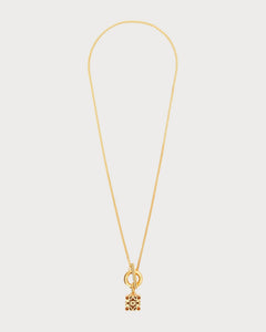 LOEWE Anagram Cube Pendant | 罗意威 颈链 (金色)