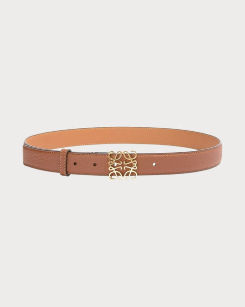 LOEWE Grain Leather Anagram Belt | 罗意威 皮带 (2.8cm/Tan)