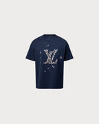 LOUIS VUITTON 1AHW60 Men's Embroidered Cotton T-Shirt | 路易威登 男仕上衣 (深藍色) - LondonKelly 英國名牌代購