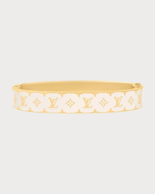 LOUIS VUITTON M1574M Nanogram Enamel Bracelet | 路易威登 手镯 (白色) - LONDONKELLY 英国名牌代购