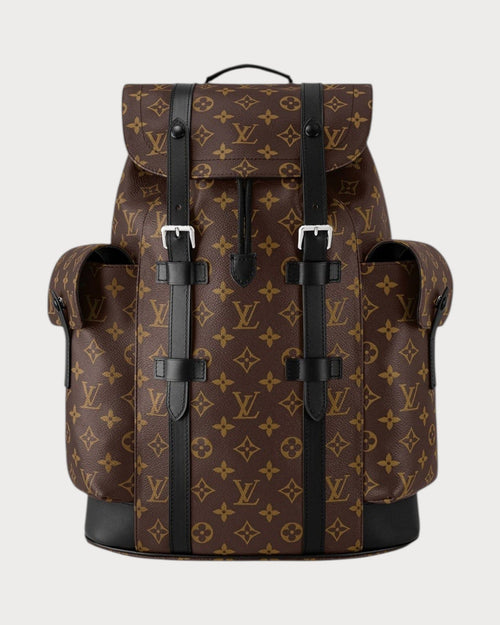 LOUIS VUITTON M43735 Men's Christopher MM Backpack | 路易威登 男仕背囊 (啡色) - LONDONKELLY 英國名牌代購