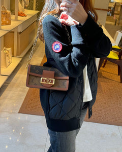 LOUIS VUITTON M46757 Dauphine East West Bag Monogram Reverse Canvas(Brown) - LONDONKELLY 英國名牌代購