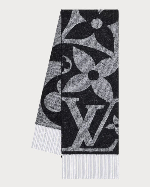 LOUIS VUITTON M97179 Snowy Kaleidoscope Scarf | 路易威登 颈巾 (黑色) - LONDONKELLY 英国名牌代购