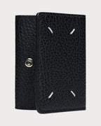 MAISON MARGIELA MM Black Embossed Tri - Folded Leather Wallet | 銀包 (黑色) - LONDONKELLY 英國名牌代購