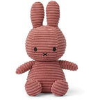 MIFFY Sitting Corduroy Plush | 米菲坐著的燈芯絨毛絨毛玩具 (深粉紅色) - LondonKelly 英國名牌代購