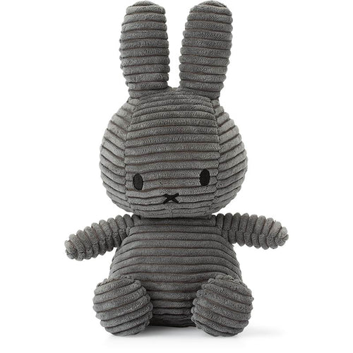 MIFFY Sitting Corduroy Plush | 米菲坐著的燈芯絨毛絨毛玩具 (灰色) - LondonKelly 英國名牌代購