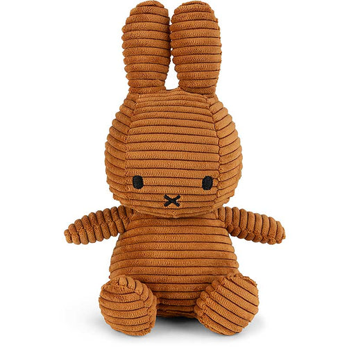 MIFFY Sitting Corduroy Plush | 米菲坐著的燈芯絨毛絨毛玩具 (深啡色) - LondonKelly 英國名牌代購