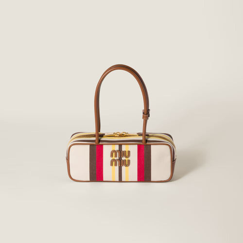 MIU MIU Beau Canvas and Leather Bag | 繆繆 手袋 (彩色) - LondonKelly 英國名牌代購
