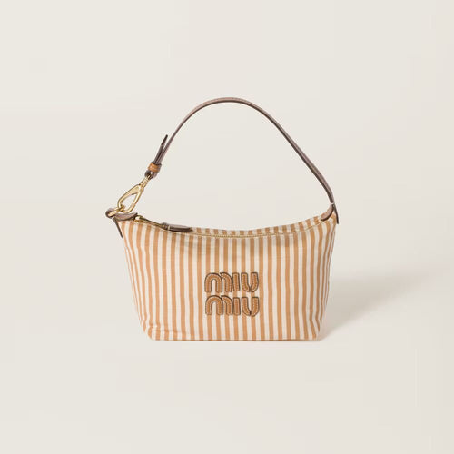 MIU MIU Jacquard Fabric Pouch with Logo | 缪缪 手袋 (多色) - LondonKelly 英国名牌代购