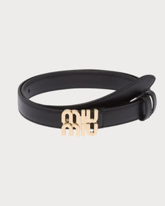 MIU MIU Logo Leather Belt | 缪缪 皮带 (2CM/多色) - LONDONKELLY 英国名牌代购