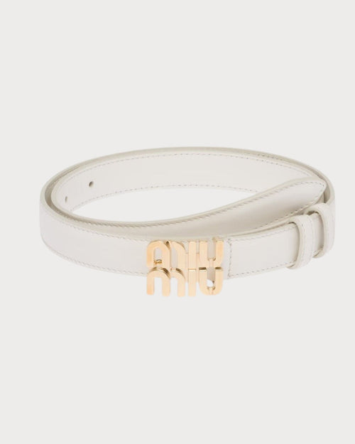 MIU MIU Logo Leather Belt | 缪缪 皮带 (2CM/多色) - LONDONKELLY 英国名牌代购