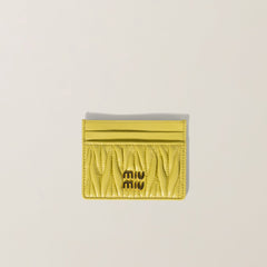 MIU MIU Matelasse Nappa Leather Card Holder | 繆繆 卡套 (多色) - LondonKelly 英國名牌代購