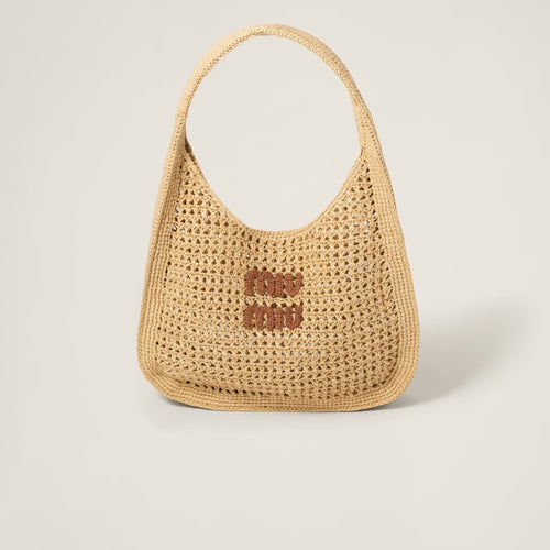 MIU MIU Woven Fabric Hobo Bag | 缪缪 草编袋 (多色) - LondonKelly 英国名牌代购