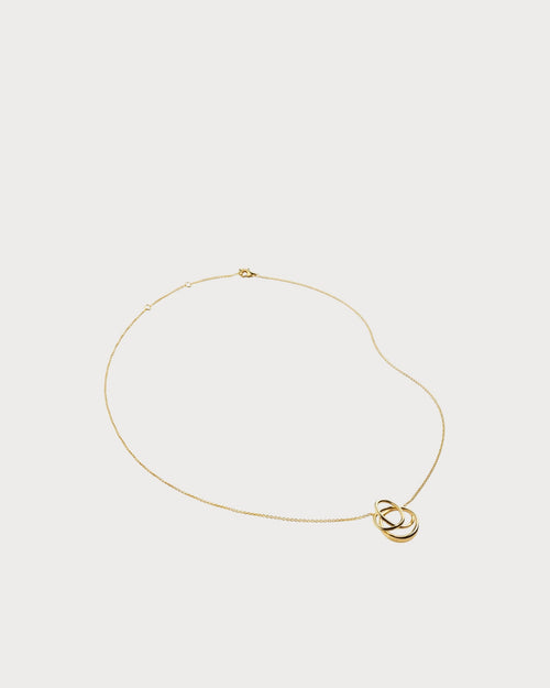 MONICA VINADER Nura Wrap 18ct Yellow Gold - Plated Vermeil Sterling - Silver Pendant Necklace | 頸鏈 (金色) - LondonKelly 英國名牌代購
