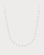 PERSEE White Gold and Diamond 31 - Stone Danae Chain Necklace | 白金鑽石31顆石達娜伊鏈鍊頸鏈 (白金) - LondonKelly 英國名牌代購