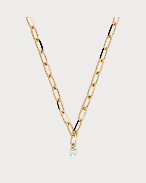 PERSEE Yellow Gold and Diamond Danae Necklace | 黃金鑽石達娜伊項鍊 (黃金) - LondonKelly 英國名牌代購