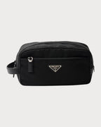PRADA 2NA819 Men's Re - Nylon and Saffiano Leather Travel Pouch Black | 普拉達 男仕旅行收納袋 (黑色) - LONDONKELLY 英國名牌代購