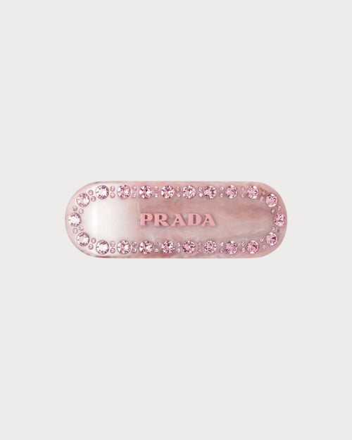 PRADA Plex Hair Clip | 普拉达 发夹 (Pink)