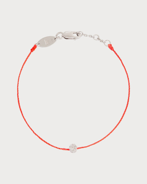 REDLINE White Gold and Diamond Illusion Bracelet | 紅繩 手鏈 (0.05CT/多色) - LondonKelly 英國名牌代購