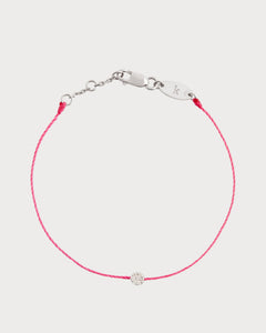 REDLINE White Gold and Diamond Illusion Bracelet | 紅繩 手鏈 (0.05CT/多色) - LondonKelly 英國名牌代購