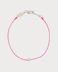 REDLINE White Gold and Diamond Illusion Bracelet | 紅繩 手鏈 (0.05CT/多色) - LondonKelly 英國名牌代購