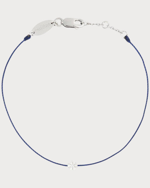 REDLINE White Gold and Diamond Illusion Bracelet | 红绳 手链(白金/蓝色) - LONDONKELLY 英国名牌代购