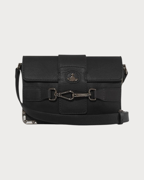 VIVIENNE WESTWOOD Men's Bella Flap Crossbody | 西太后 男仕手袋 (黑色) - LONDONKELLY 英国名牌代购