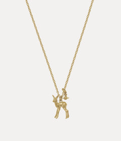 VIVIENNE WESTWOOD Monette Small Platinum Pendant Necklace | 西太后 頸鏈 (多色) - LondonKelly 英國名牌代購