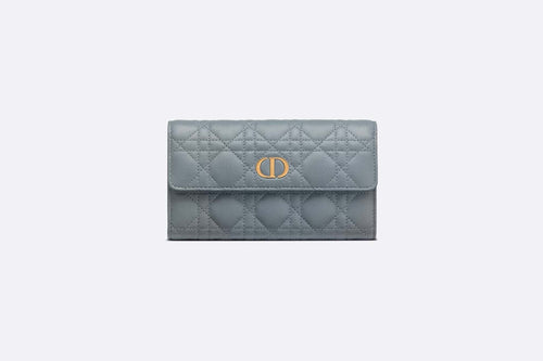 CHRISTIAN DIOR Caro Wallet | 迪奧 長銀包 (Cloud Blue)