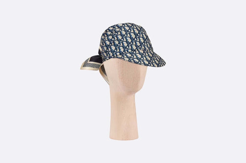 CHRISTIAN DIOR Oblique Silk Visor | 迪奧 絲綢遮陽帽 (藍色老花)