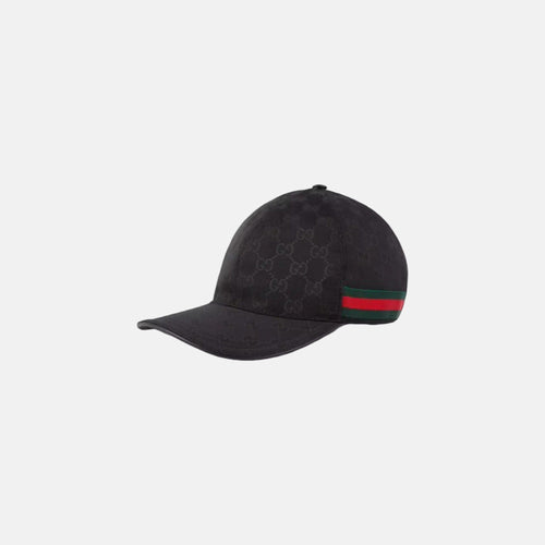GUCCI GG Canvas Baseball Hat | 古馳 棒球帽 (Black)