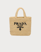 PRADA Small Raffia Tote Bag | 普拉達 草編袋 (Tan)