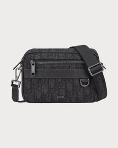 CHRISTIAN DIOR Men's Mini Safari Bag | 迪奧 男仕手袋 (Black)