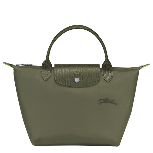 LONGCHAMP Le Pliage Green S Handbag | Longchamp short shoulder strap slim handbag (multi-color) 