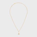 CELINE Triomphe Solitaire Sparkle Necklace | 賽琳 頸鏈 (金色)