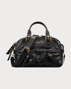 CHRISTIAN DIOR Grand Tour Bowling Bag Calfskin(Small/Black)