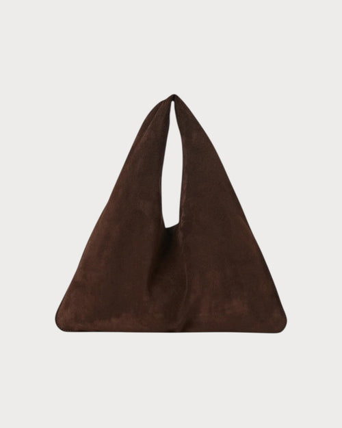 THE ROW Small Bindle Bag in Suede | 手袋 (深啡色)
