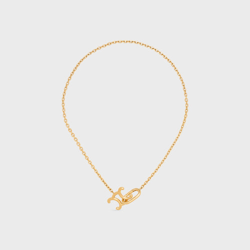 CELINE Triomphe Lock Necklace | 賽琳 頸鏈 (金色)
