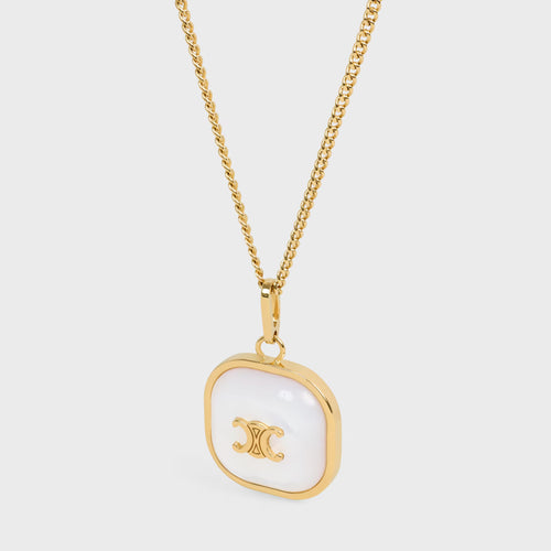 CELINE Triomphe Pendant Necklace | 賽琳 頸鏈 (金色)