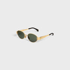 CELINE Women's Triomphe Metal 01 sunglasses in Metal | CELINE sunglasses (multi-color)