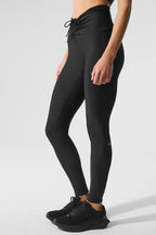 ALO YOGA Airlift Mesh High-Waist Divine Legging | 網眼高腰緊身褲 (黑色)