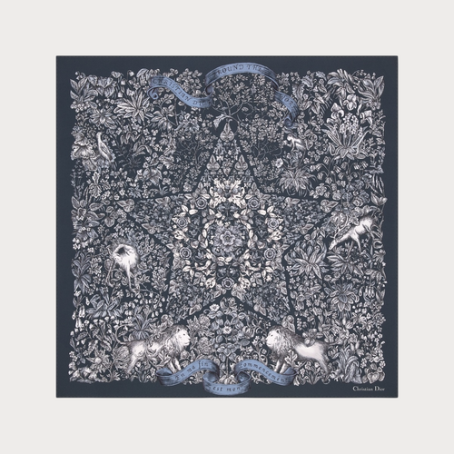 CHRISTIAN DIOR Around the World 90 Square Scarf(2 Colors)